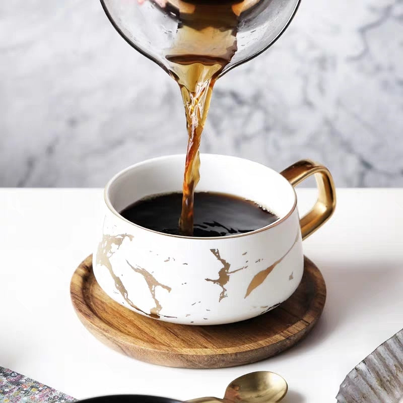Marble Ceramic Coffee Cups