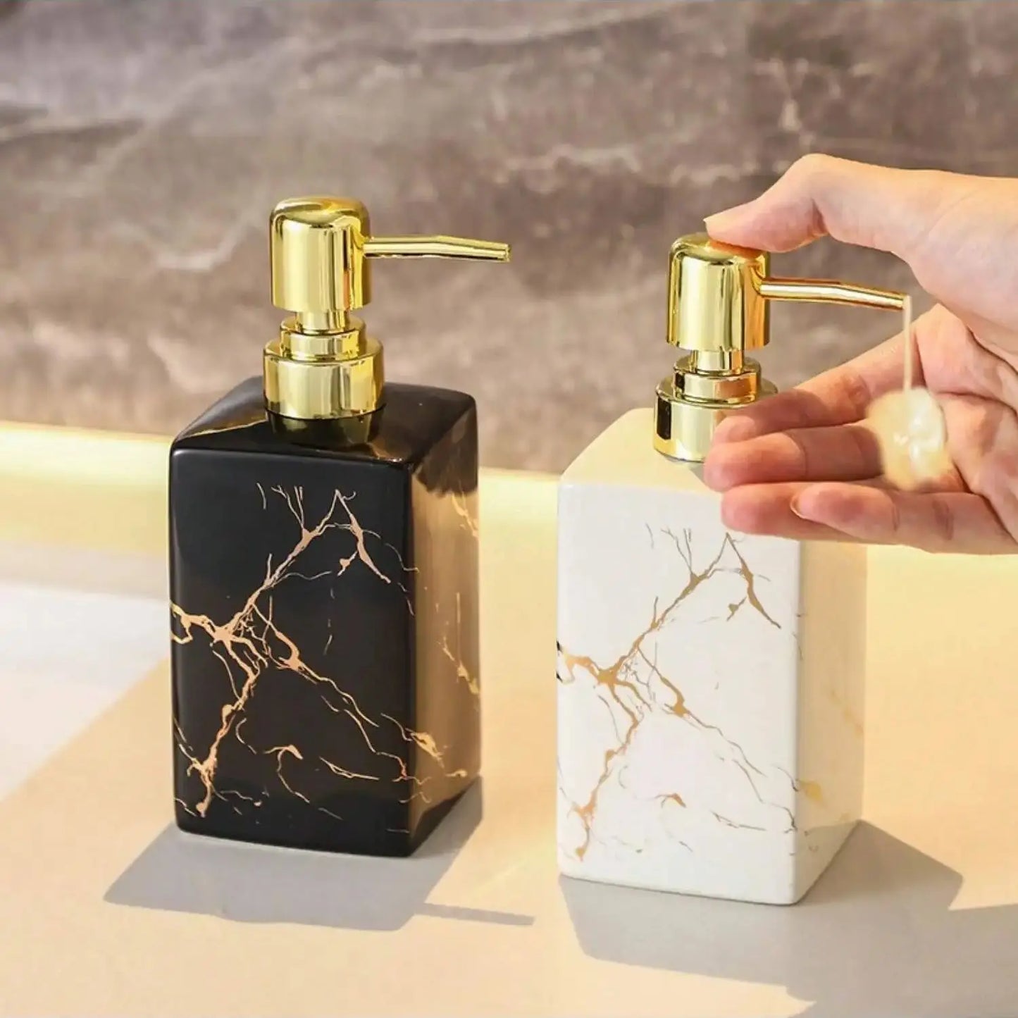 Marble Soap/Lotion Dispenser