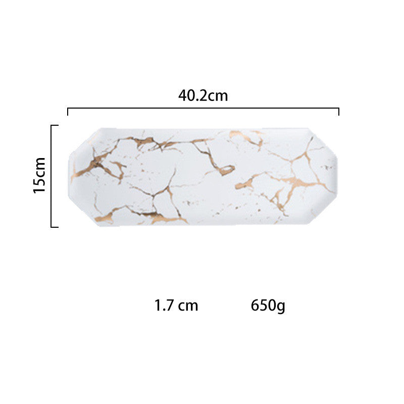 Multi-Purpose Marble Party Trays
