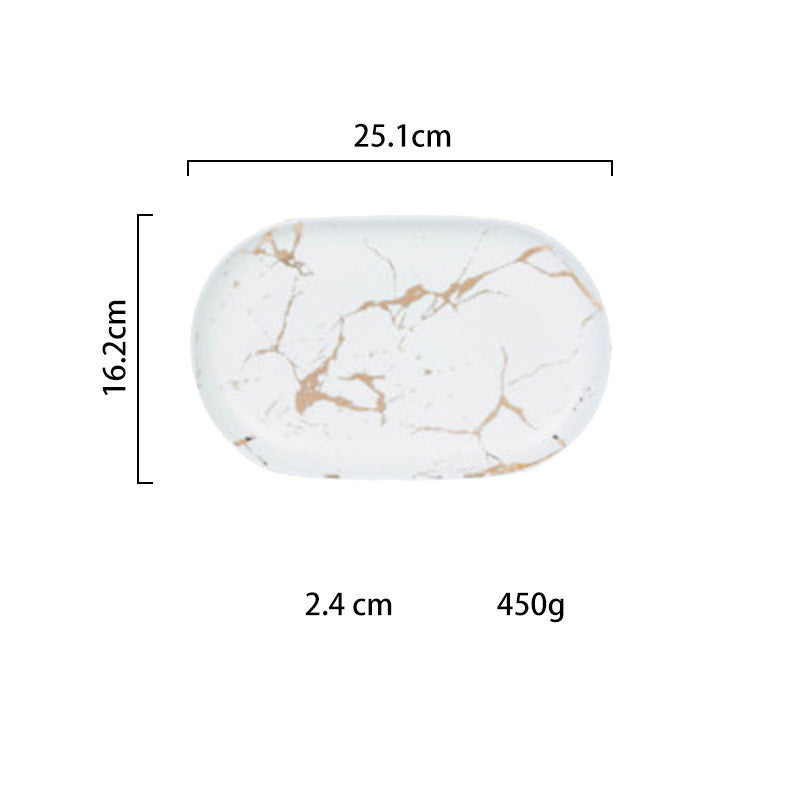 Multi-Purpose Marble Party Trays
