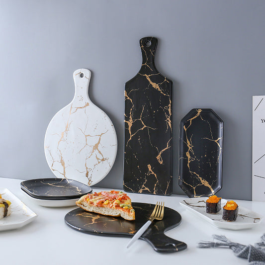 Multi-Purpose Marble Party Trays