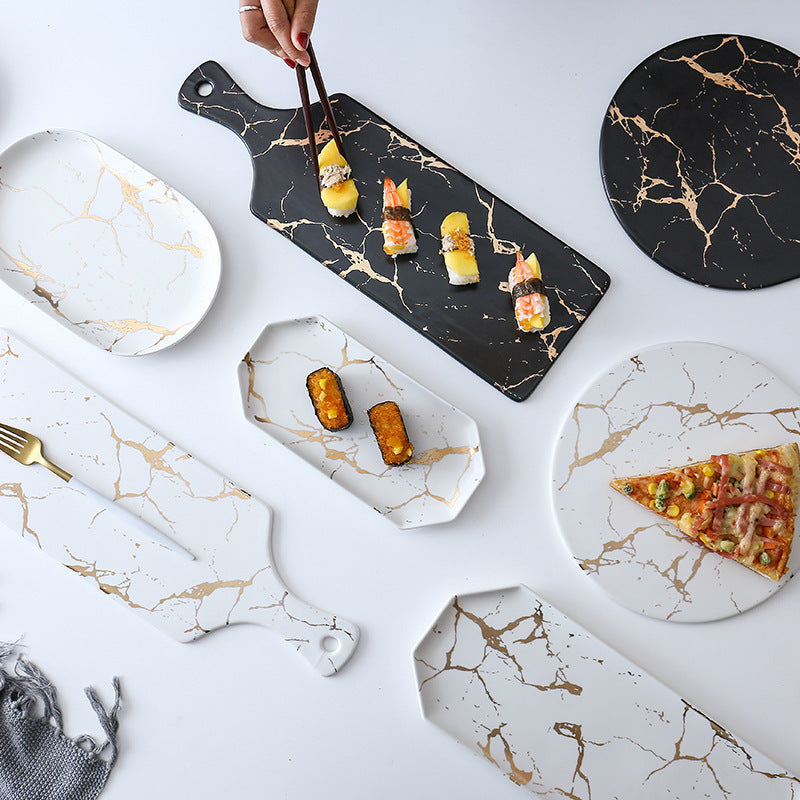 Multi-Purpose Marble Party Trays