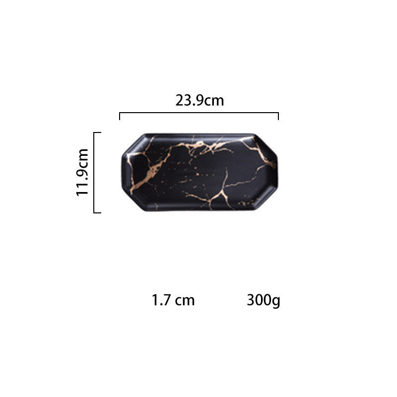 Multi-Purpose Marble Party Trays