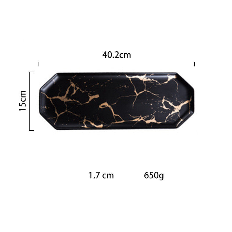 Multi-Purpose Marble Party Trays
