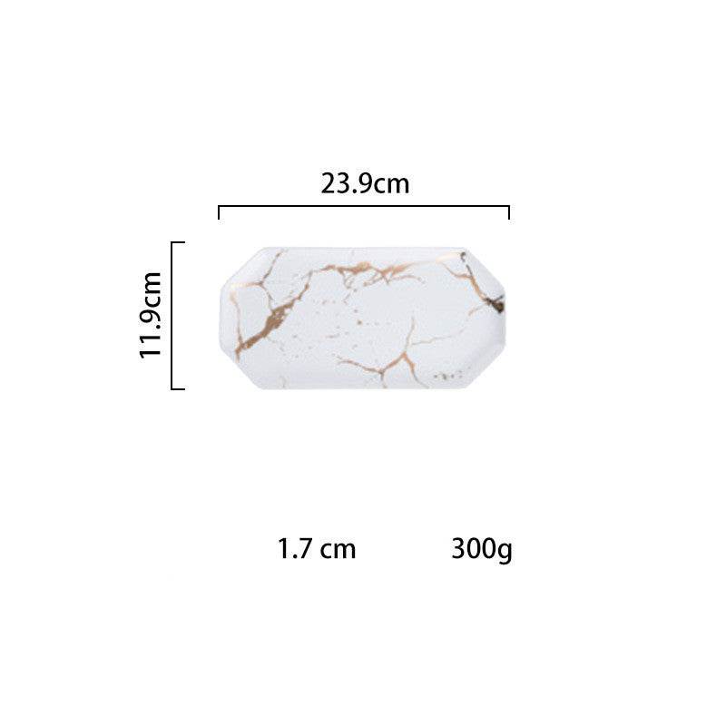 Multi-Purpose Marble Party Trays