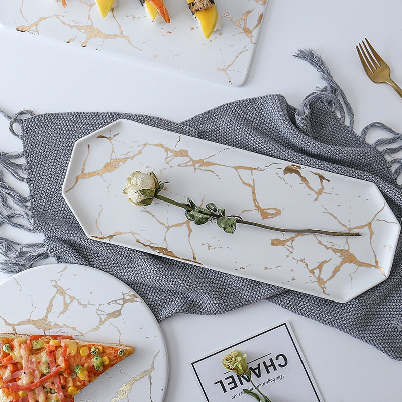 Marble Multi-Functional Party Trays & Boards