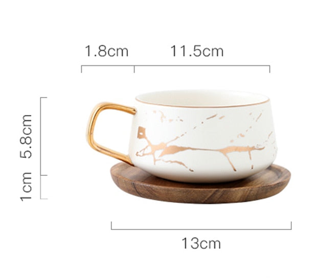 Marble Ceramic Coffee Cups