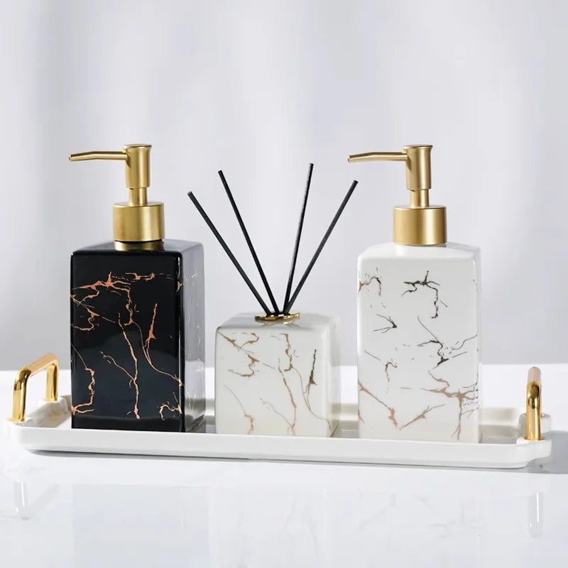 Marble Soap/Lotion Dispenser